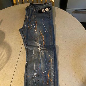 Paint Splatter Jeans Size 34